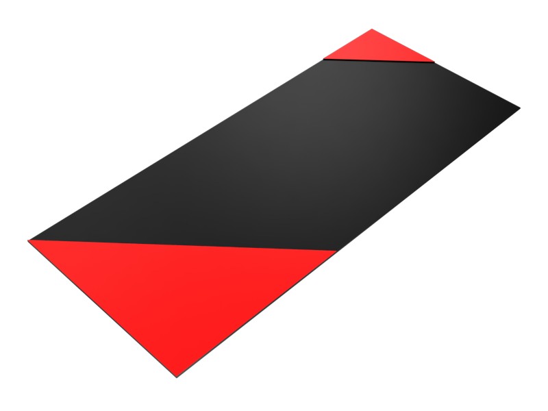 281-2512 Red/White Diagonal Stripe Film