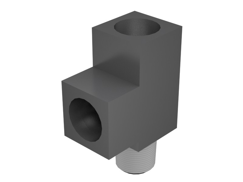 2D-7325 Tee Adapter with Hydraulic Fitting Tube