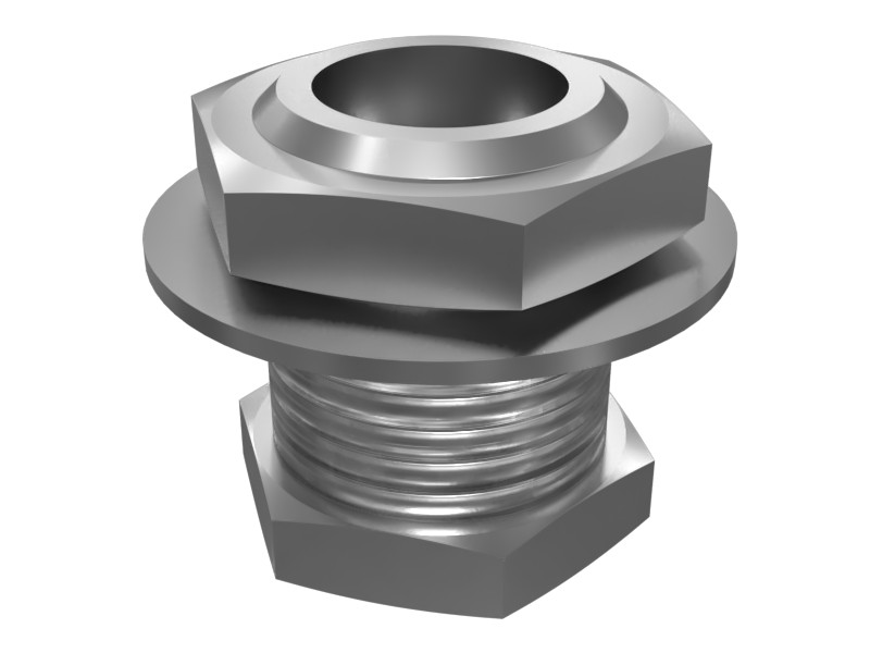2M-1908 3/8-18 NPTF X 1-14 Hex Plug Adapter