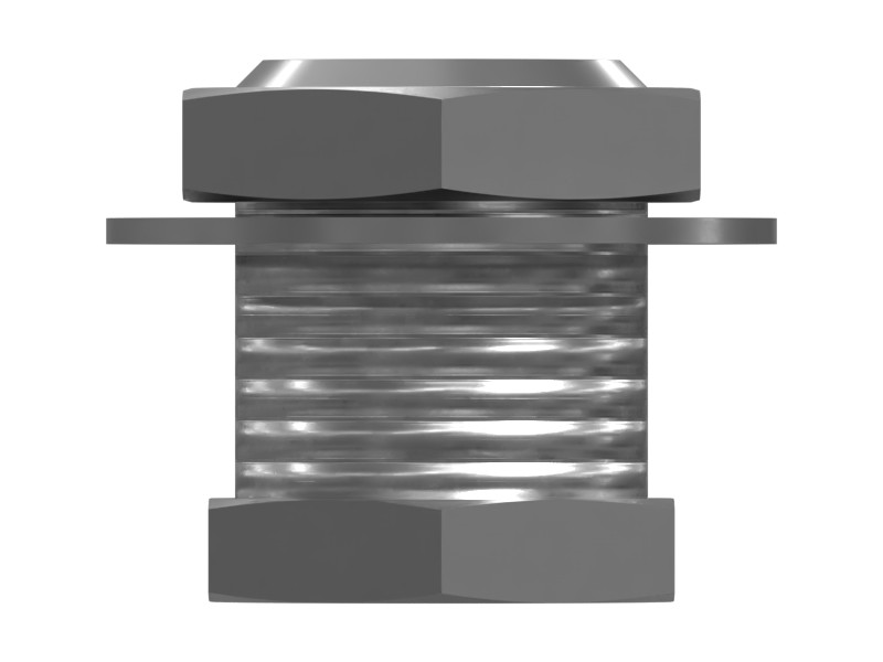2M-1908 3/8-18 NPTF X 1-14 Hex Plug Adapter - image 4
