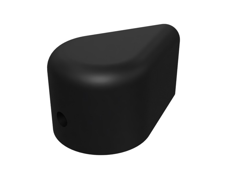 2V-0099 Black Plastic Manual Control Knob