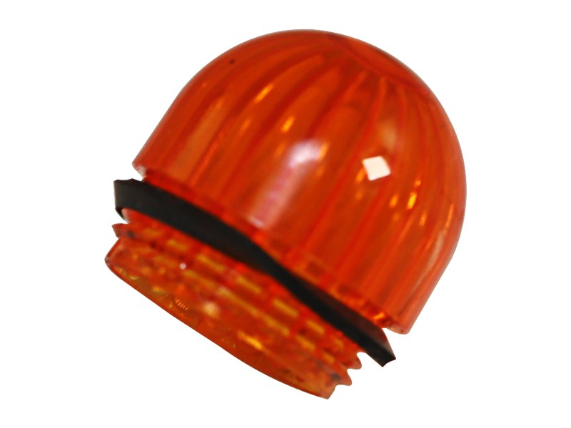 2V-7087 15.88 mm Diameter Amber Lamp Glass