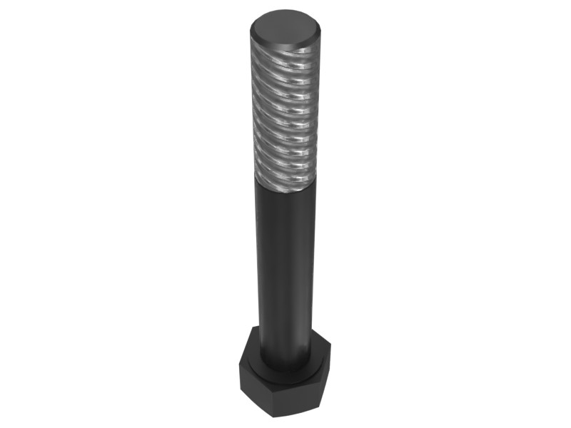 303-8205 Hex Head Bolt, Zinc Flake