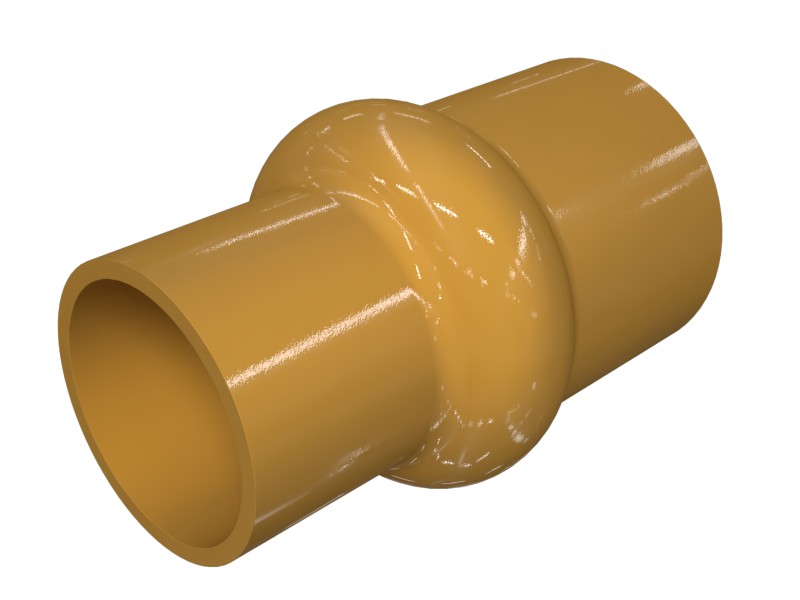 311-2768 50.40 mm ID Center Corrugated Reducing Hose
