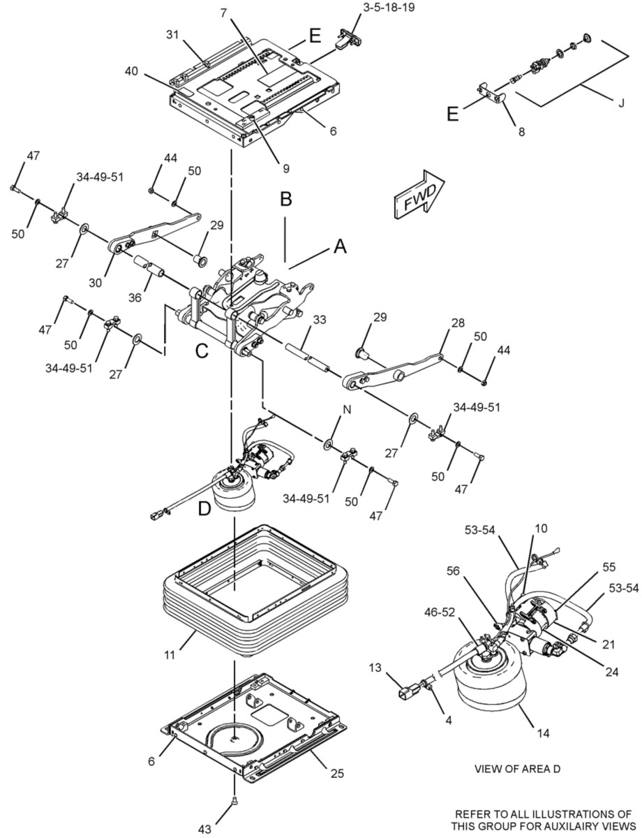 316-8368 Seat Suspension Group