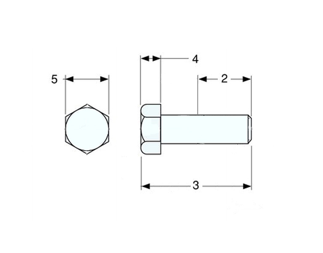 317-1119 M8 Hex Head Bolt