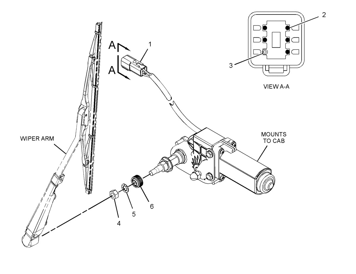 330-5013 Wiper Motor Assembly