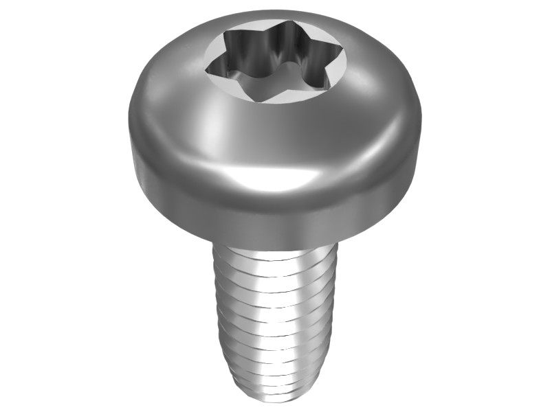 348-4637 M16 Pan Head Knurled Screw