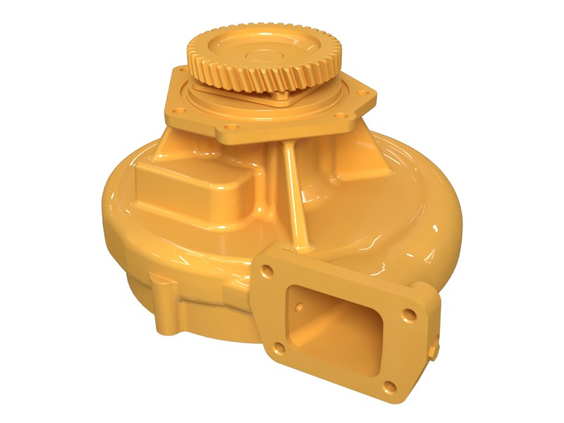 355-7389 Water Pump with Impeller for Engine Housing