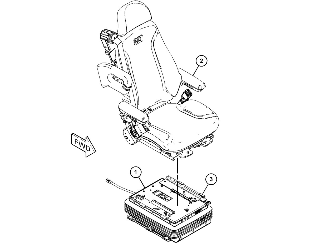 358-3854 Suspension Seat Group