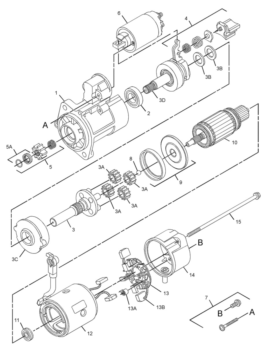 377-6967 Electric Starting Motor