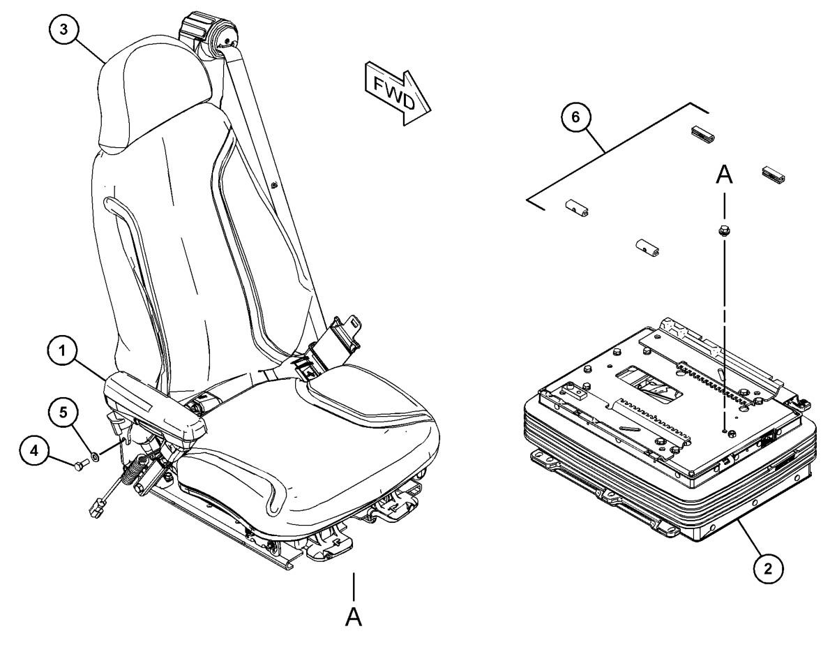 384-6168 Suspension Seat Group