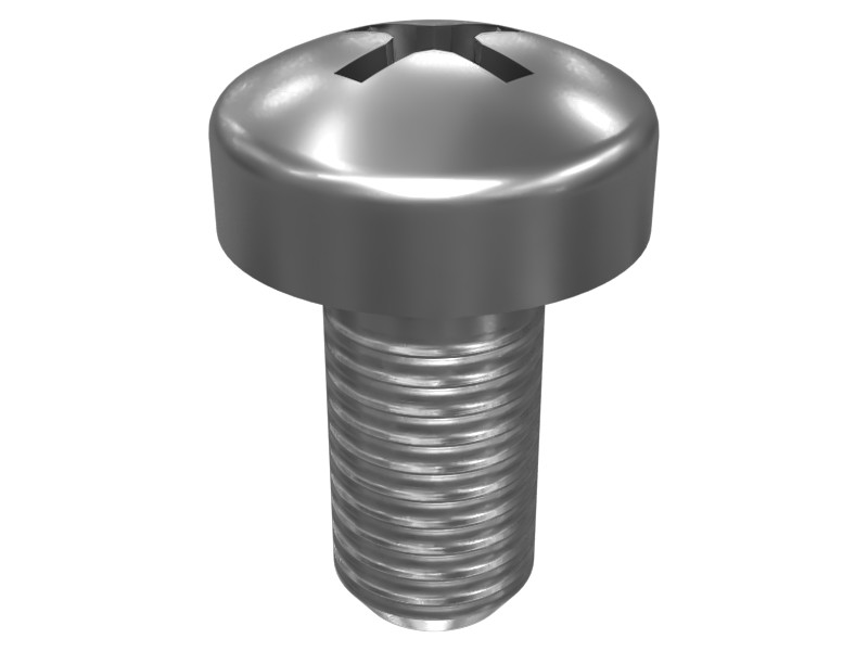 3E-8048 M3-0.5 x 6 mm Round Pan Head Phillips Screw