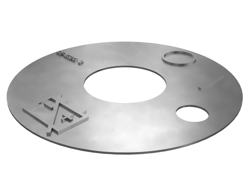 3E-8320 20.6 mm ID Battery Instruction Plate