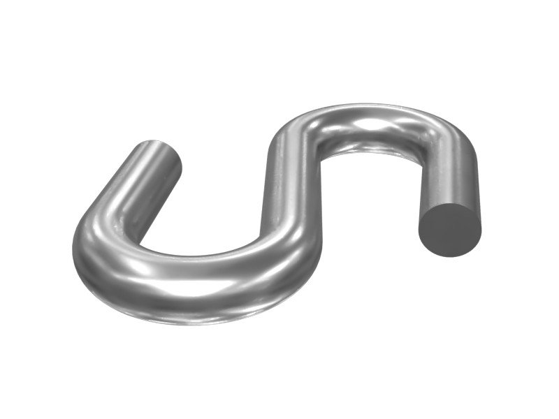 3F-6156 4 mm Diameter Steel S-Hook