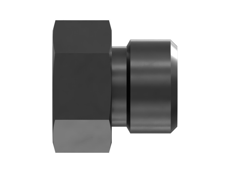 3Y-2888 9/16-18 X 1/8-27 NPTF Hex Head Straight Adapter - image 2