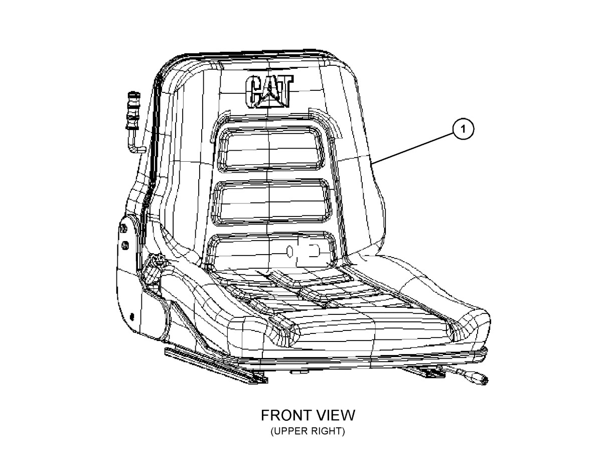 432-8590 Operator Vinyl Seat