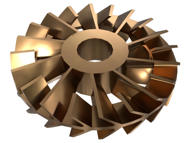438-4463 164.973mm OD Bronze Main Impeller