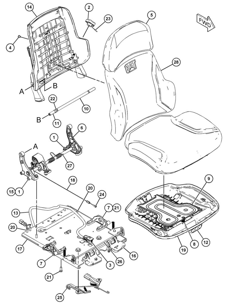443-8278 Seat Assembly