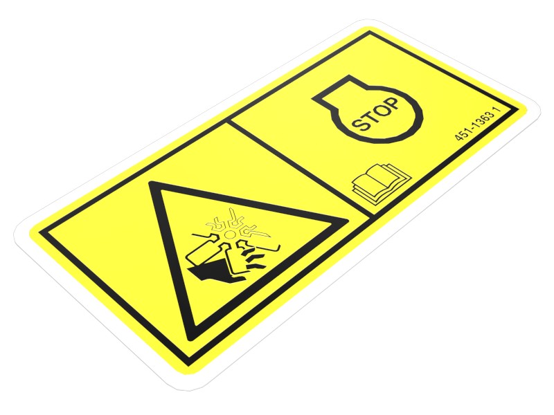 451-1363 Warning Film Label