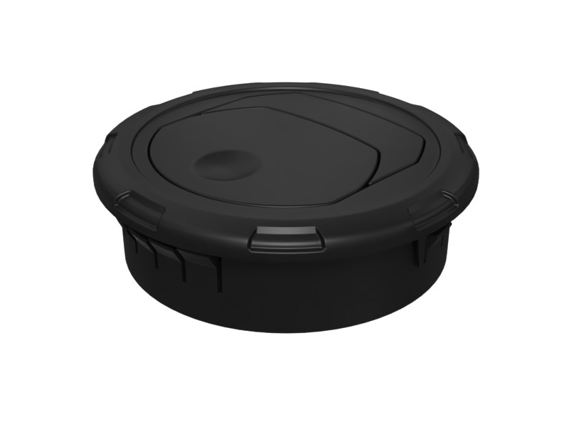 460-4738 Black Nylon Louver