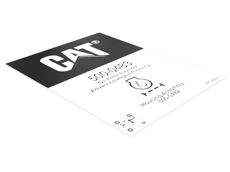 471-8500 Oil Filter Identification Film Label