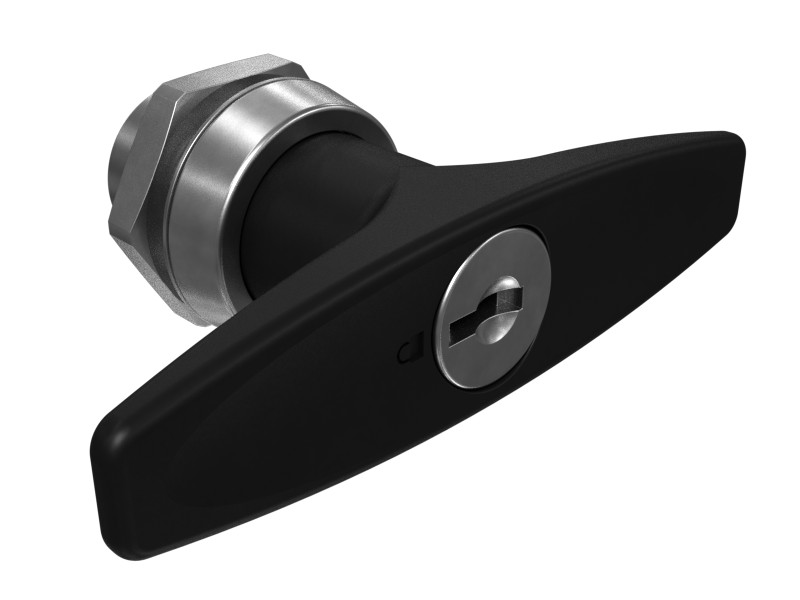 484-2732 Steel Rotary Push-Lock Door Handle