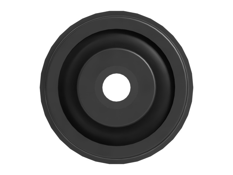 493-6412 120 mm OD Rubber Mount - image 3