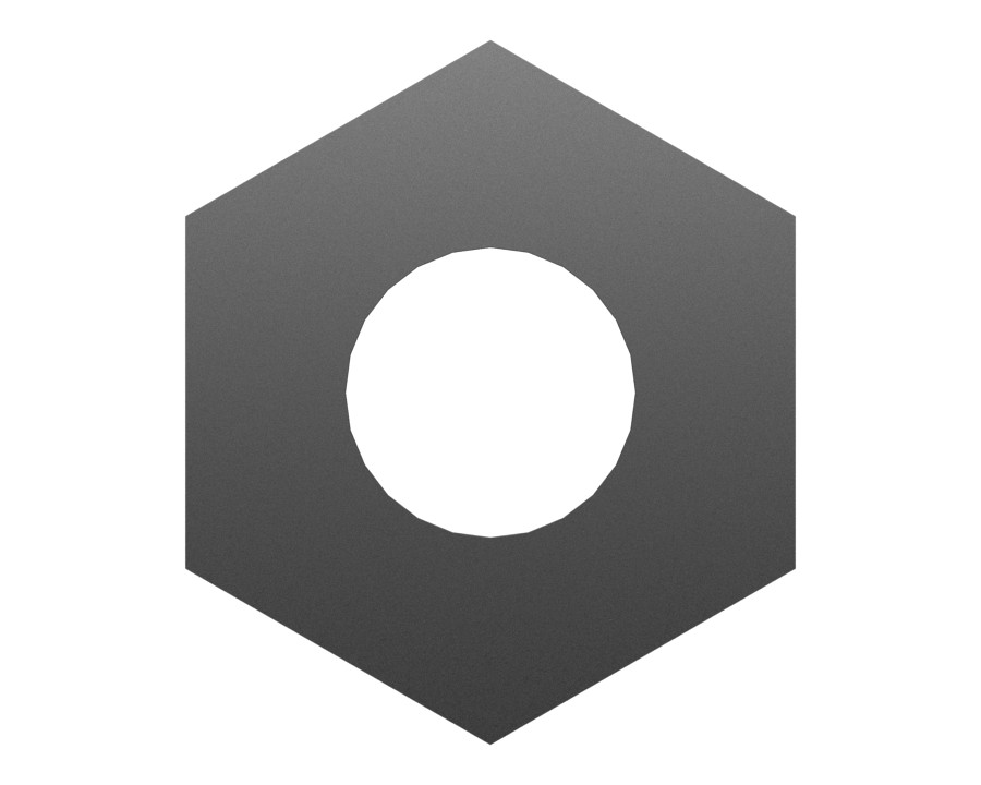 4B-2043 #8-32 Hex Nut - image 2