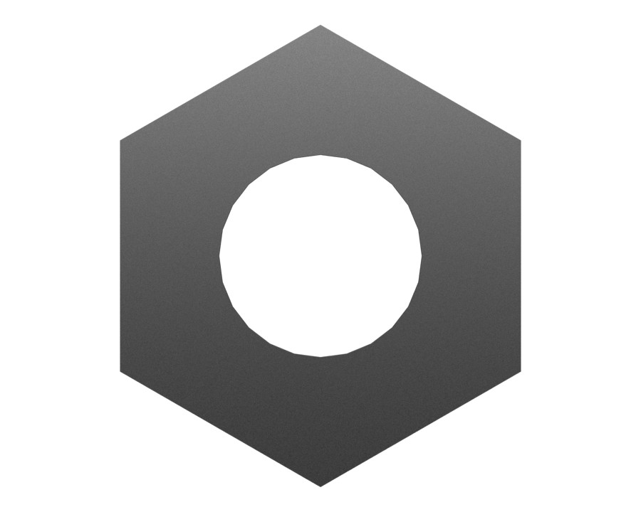 4B-2049 #10-32 Hex Nut - image 2