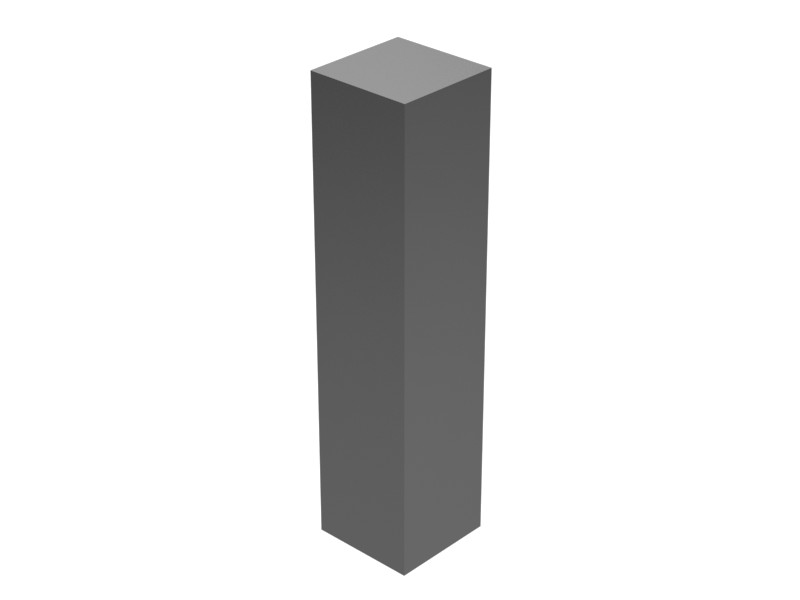 4E-8560 17 mm Long Rectangular Key