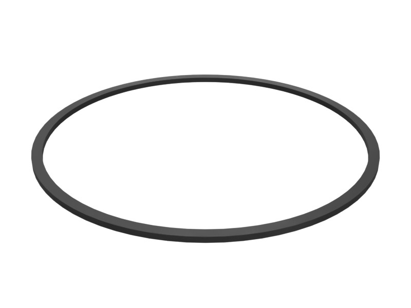 4L-7636 1.57 mm Thick Round Rubber Gasket