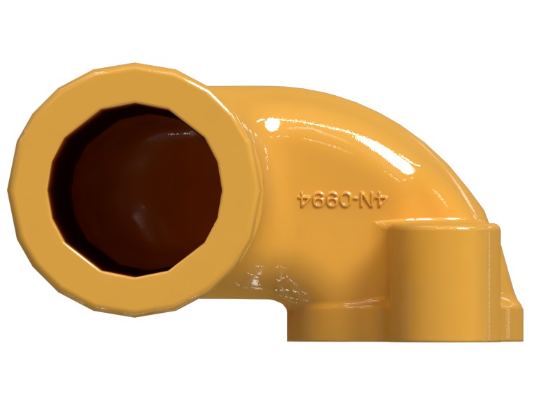 4N-2378 Oil Pump Discharge Tube Assembly - image 4