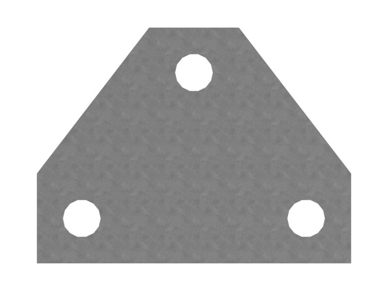 4N-3306 4.78 mm Thick Radiator Bracket Support Plate - image 3