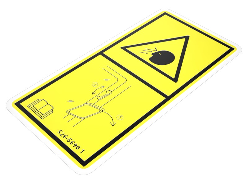 526-5690 Warning Film Plate