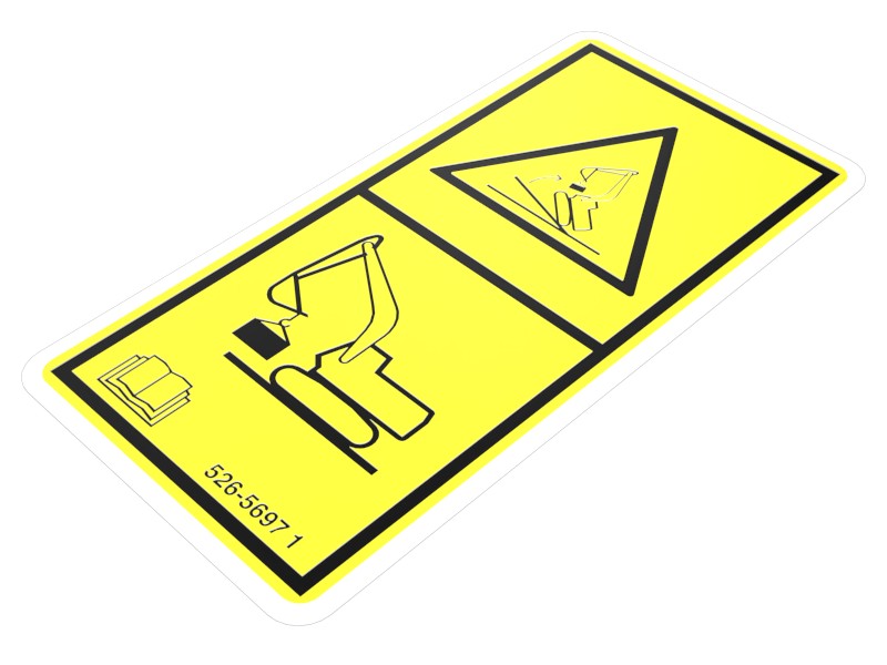 526-5697 Warning Film Label