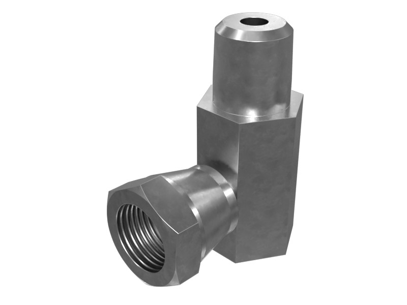 5H-4778 Threaded Hex Head Tube Fitting 90 Degree Elbow Adapter