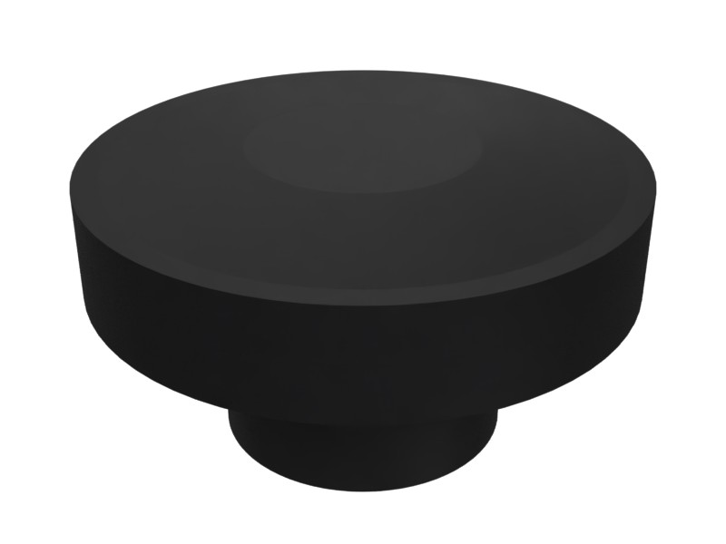 6D-6812 3/8" Grooved Knob