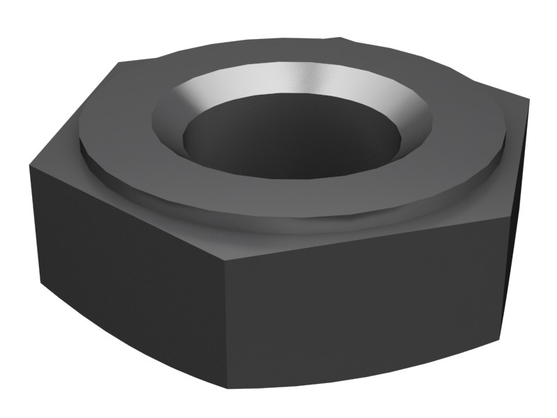 6F-0612 1/4"-28 Hex Lock Nut