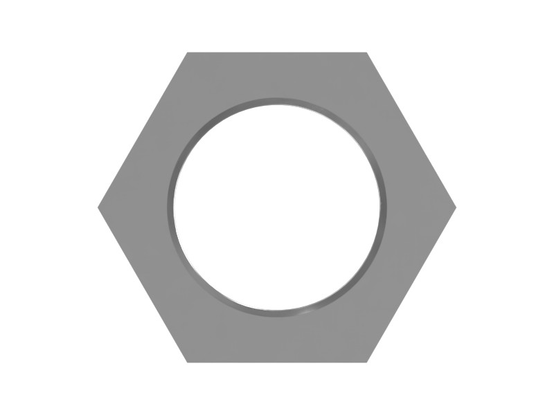6F-7522 1-1/4-7 Thread Hex Nut - image 3