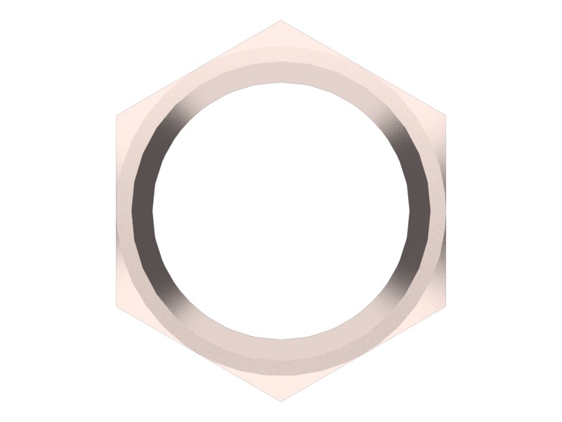 6T-3631 15/32-32 Thread Hex Nut - image 3
