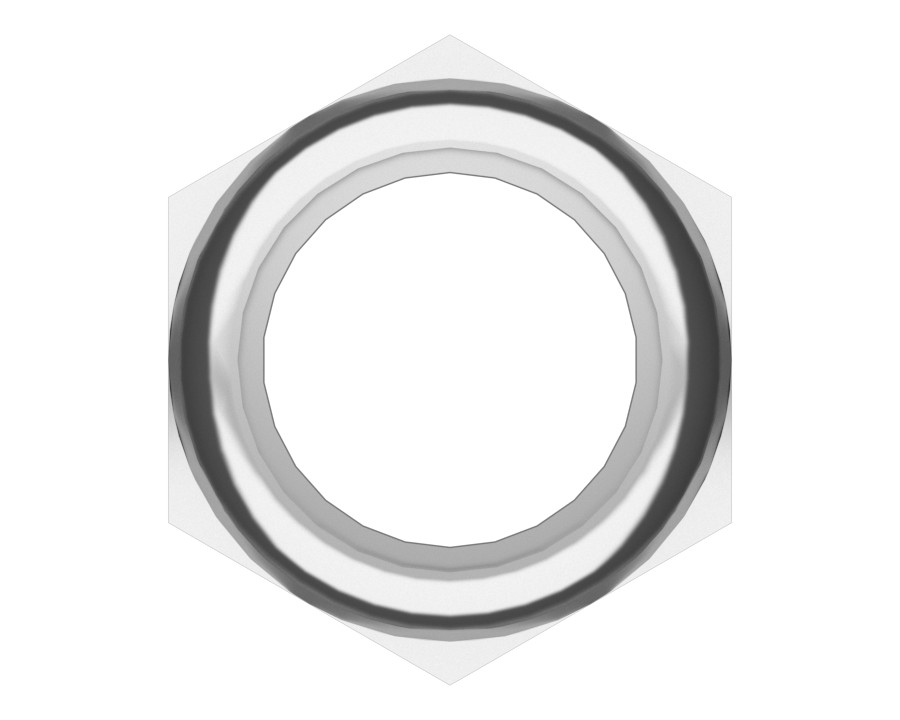 6V-7688 M20 x 2.5 mm Hex Lock Nut - image 3