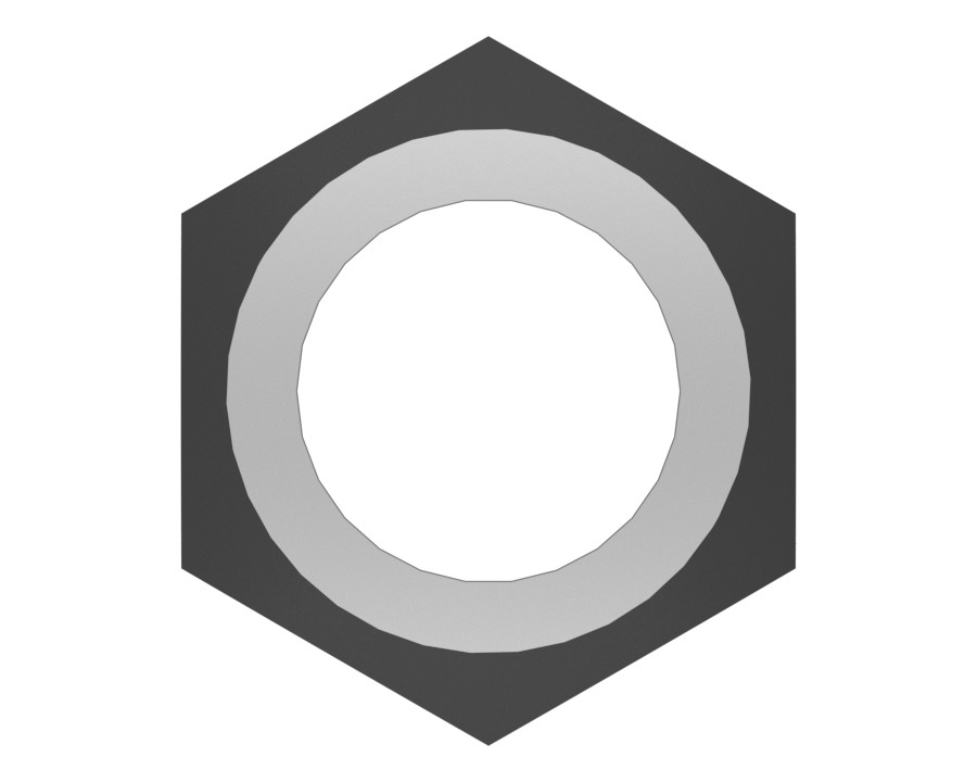 6V-7744 M10 x 1.5 mm Tapered Locknut - image 3