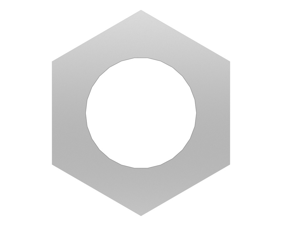 6V-8186 5/16"-24 Hex Nut - image 3