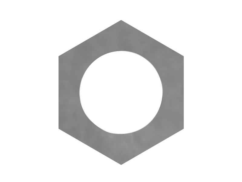 6V-8190 1"-8 Hex Nut - image 3