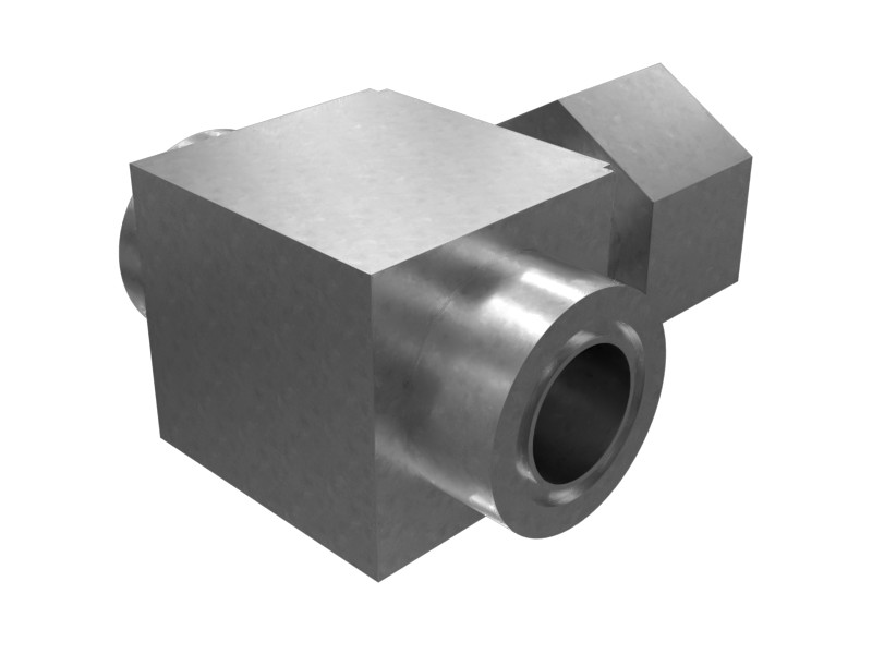 6V-9847 Male to Male to Female Hex Head Swivel Tee Adapter