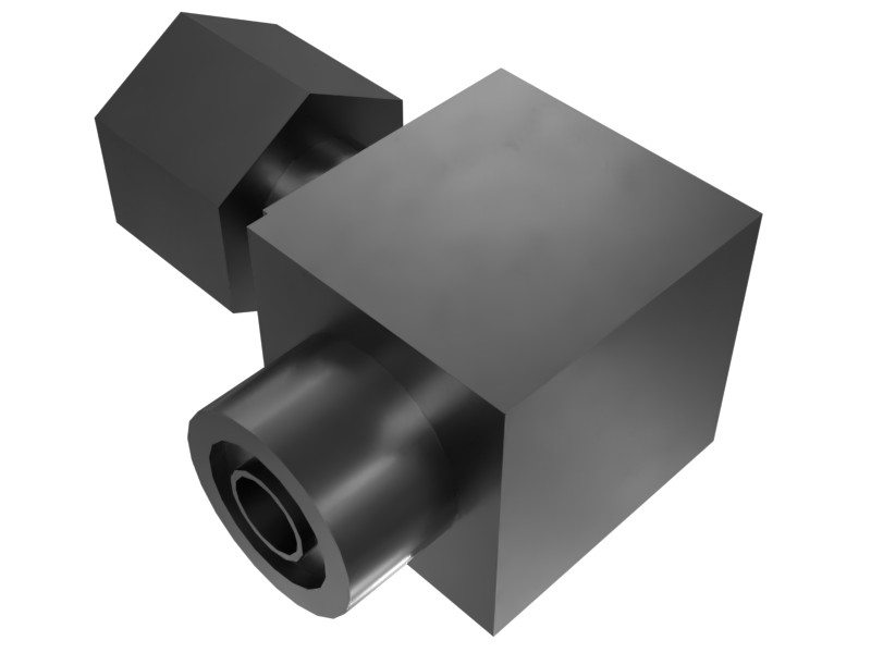 6V-9850 11/16-16 X 11/16-16 Thread 90 Degree Elbow Adapter