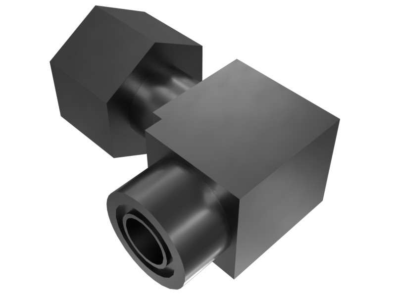 6V-9852 1-14 X 1-14 Thread 90 Degree Elbow Adapter