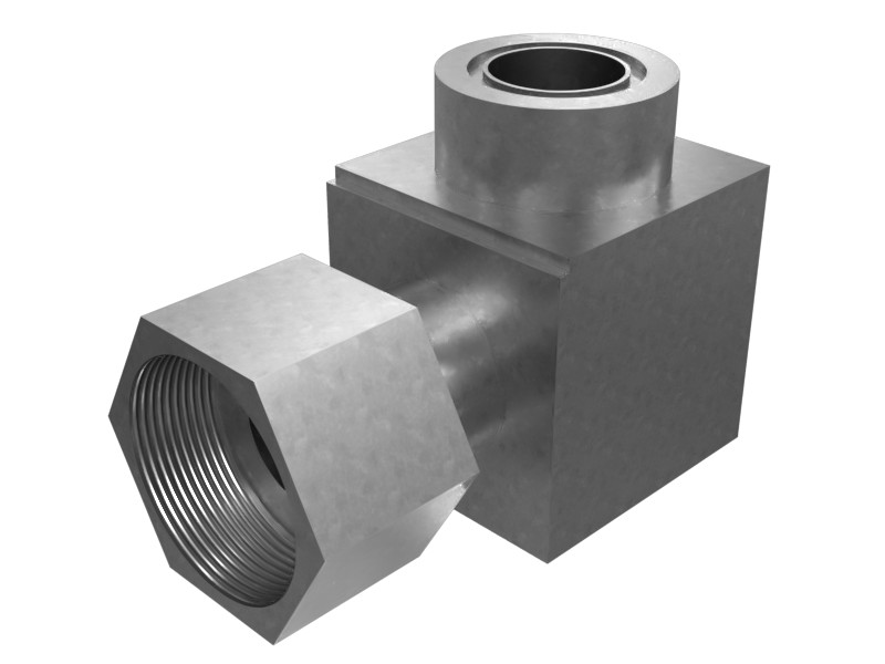 6V-9854 ORFS to Swivel 90 Degree Elbow Adapter