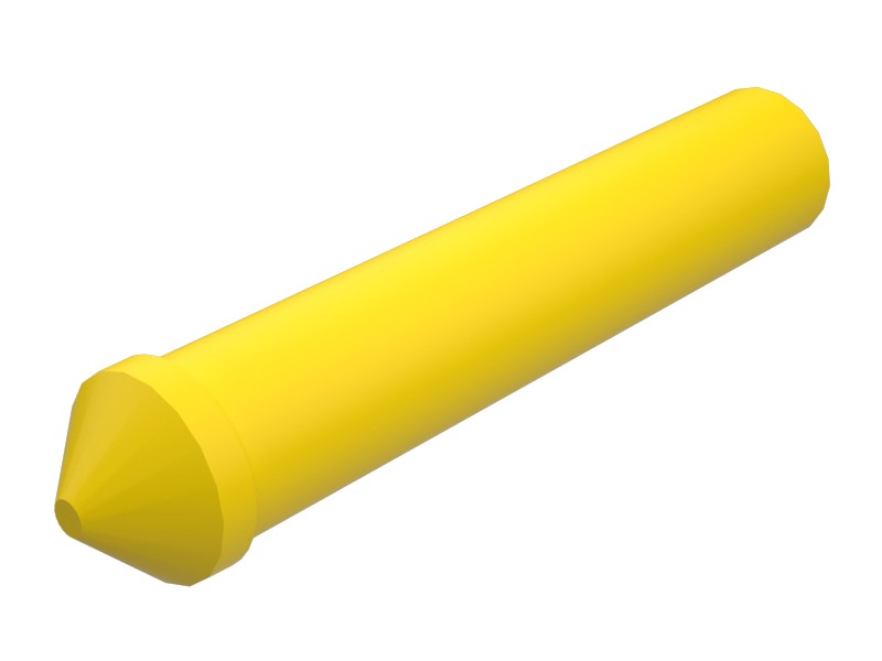 6Y-0473 6.35 mm Diameter Track Idler Clear Plug